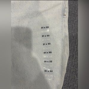 Pacsun baggy brand new light wash jeans, never worn, brand new